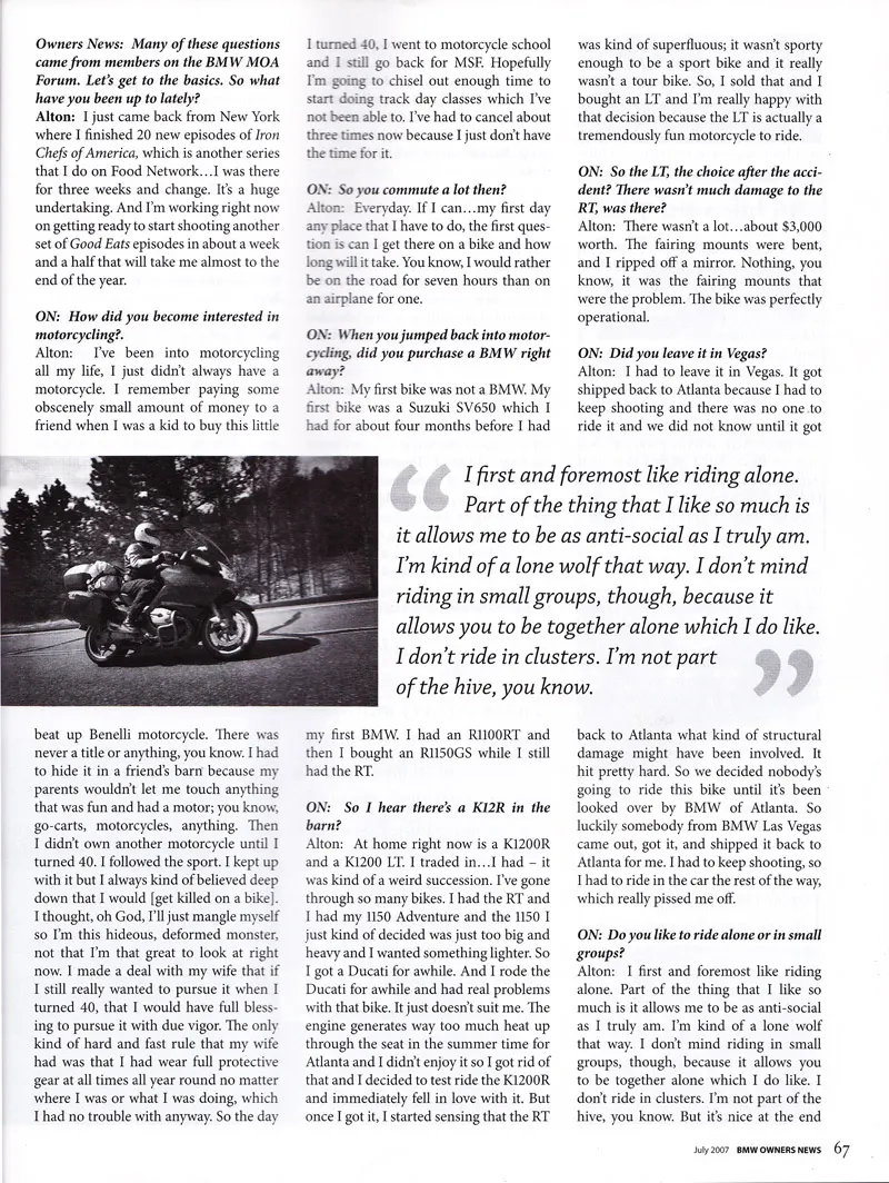 Interview with Alton Brown, page 3