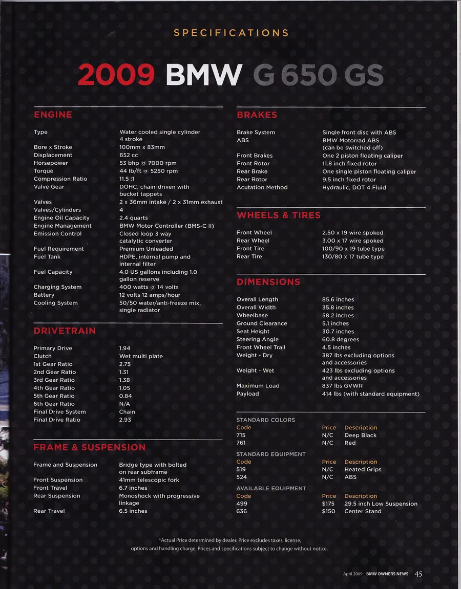 BMW G650GS press review and photography, page 4